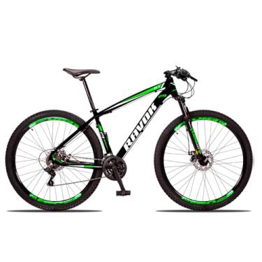 Imagem de Bicicleta Aro 29 Ravok 24 Velocidades Freios a Disco com Suspensão (Preto e Verde, 17)