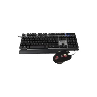 Imagem de Kit Teclado E Mouse Led Gamer Com Fio - Jogos Retroiluminado