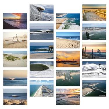 Imagem de Dear Mapper Pacote de cartões postais Surfing in New Jersey 20 peças/conjunto de cartões postais esportivos de surfe vintage cartões postais de viagem Resort de surfe para presente de decoração de