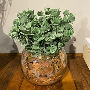 Imagem de Arranjo de Eucalipto Centro de Mesa Verdinho Artificial Completo