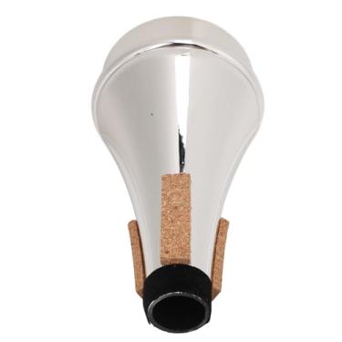 Imagem de Mudo de Trompete, Design Antiderrapante, Material Abs, Prática de Trompete, Mudo para Instrumentos de Sopro (Prata)