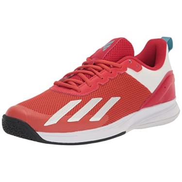 Imagem de adidas Tênis masculino Courtflash Speed, Preloved vermelho/branco/preto, 44