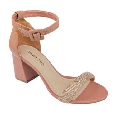 Imagem de Sandália Fem Bottero Couro Salto Bloco Amêndoa 358305-9 Tamanho:39;Cor:Marrom
