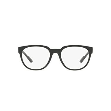 Imagem de Emporio Armani Óculos de sol masculinos redondos Ea3224, Verde fosco/lente de demonstração, 54 mm