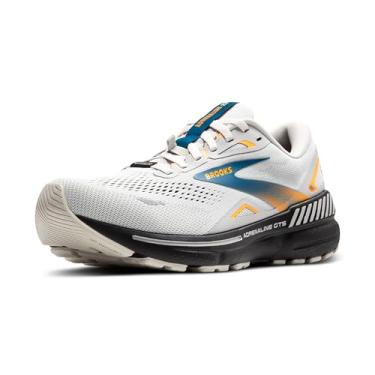 Imagem de Brooks Tênis de corrida masculino Adrenaline GTS 23 Supportive, Cogumelo ostra/laranja/azul, 42