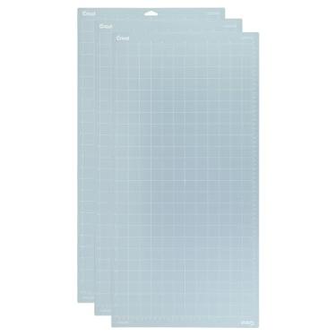Imagem de Cricut Tapetes de corte LightGrip 30,5 x 61 cm, tapetes de corte reutilizáveis para artesanato com película protetora, use com papel de impressora, veludo, cartolina leve e muito mais para Cricut Explore & Maker (3 unidades), azul