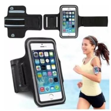 Imagem de Suporte Braçadeira Celular Corrida Academia neoprene - A.R Variedades 