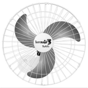 Imagem de Ventilador De Parede Tufão 60cm Max Loren Sid Bivolt M2 Branco, Bivolt