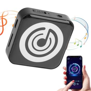 Imagem de Leitor de MP3 Com Bluetooth, Leitor de Música Portátil Com Bateria de 180mAh, Interface Universal de 3,5 Mm, Suporte para Cartão de Memória de até 32 GB (BLACK)