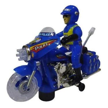 Imagem de Brinquedo Moto Super Policia Com Som Luz E Movimento ! - Toy King