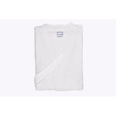 Imagem de Roupão Piquê 100% Algodão Briza Branco 5008 Tamanho G, Branco, G