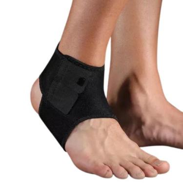 Imagem de Tornozeleira Ortopédica Ajustável Com Suporte Articulação Confortavel 