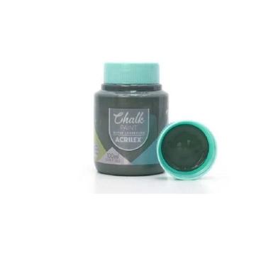 Imagem de Tinta Chalk Paint Acrilex 100 Ml Artesanato Móveis Metal, Cimento