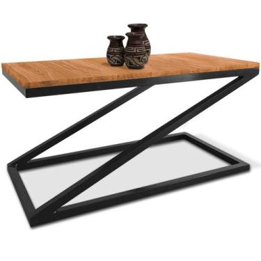 Imagem de Mesa De Centro Astana Retangular Para Sala Decor Madeira MDF Compacta 