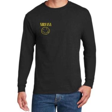 Imagem de Camisa Manga Longa Nirvana Miniatura Camisa Unissex - SEMPRENALUTA , P
