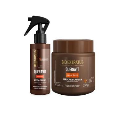 Imagem de Kit Queravit finalização capilar 1 Máscara 250ml 1 MegaSpray 100ml - B