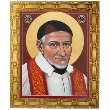 Imagem de Quadro São Vicente De Paulo, Ícone, Mod.03, 30x25cm. Angelus