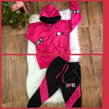 Imagem de conjunto moletom menina  infantil juvenil love - propia, 6