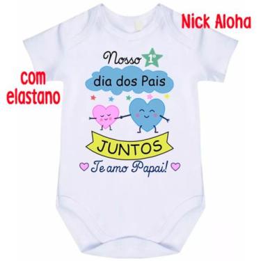 Imagem de body bebê meu primeiro dia dos pais justos te amo papai  cód 9811 - ni
