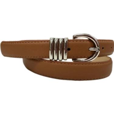 Imagem de Cinto Feminino Casual Meia Lua material sintético C-5019 - shr, Marrom