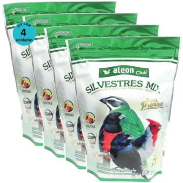 Imagem de Alcon Club Silvestres Mix 550g Super Premium Kit Com 4 unidades