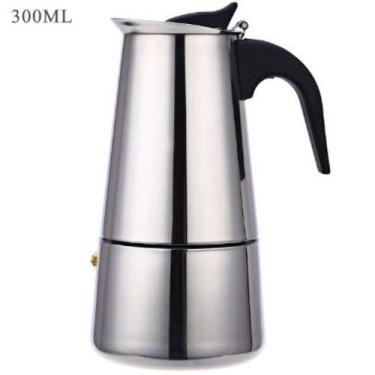Imagem de Cafeteira Italiana Aço Inox 300ml 6 Xicaras Café Original - D&D COMMER