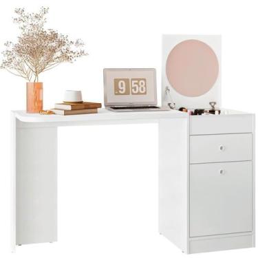 Imagem de Penteadeira Camarim com Gaveta e Espelho Desire  - Albatroz