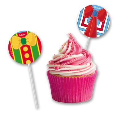 Imagem de Bandeirinha Topper Doces Salgados Festa Patati Patata 8 Uni Festcolor 