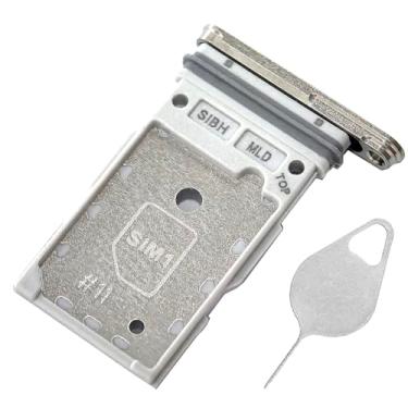 Imagem de Suporte para Galaxy S24 Ultra SIM Card Tray Dual Replacement S24 Ultra SIM Card Slot Holder para Samsung Galaxy S24 Ultra 5G 17.3 cm S928U1 SM-S928U Peça de reparo de bandeja de cartão SIM com agulha