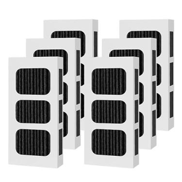 Imagem de Pacote com 6 filtros de ar de geladeira de substituição para PAULTRA2, compatível com Frigidaire Pure Air Ultra 2, Pure Air Ultra II, Pureair Ultra ii e Electrolux 242047805, 5303918847, EAP12364179