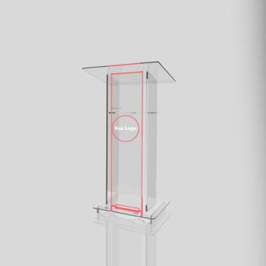 Imagem de Púlpito de Acrílico para Igrejas e Empresas com ou sem Gravação - Acri