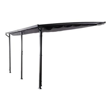 Imagem de Gazebo Impermeavel Aluminio - Fixacao Parede - 274x342x400cm - Nateria