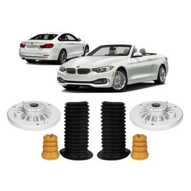 Imagem de Kit Coxim Batente Coifa Dianteiro Bmw 428i 2014 2015 2016 - QualyKits