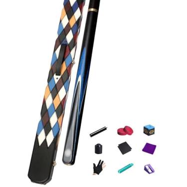 Imagem de Bastão de sinuca, bastão de taco de sinuca de 147 cm, bastão de taco de bilhar de bordo canadense, taco de sinuca profissional para esportes de mesa de sinuca de bar e casa, taco de sinuca, 18 ~ 60