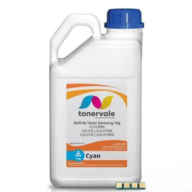 Imagem de Combo Toner Refil + 20 Chips TankFull Para Samsung Ciano CLT-C409S - C