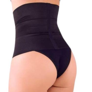 Imagem de Kit 2 Calcinhas Barbatana Modeladora 25 cm - Sophia Maria, Preto, P
