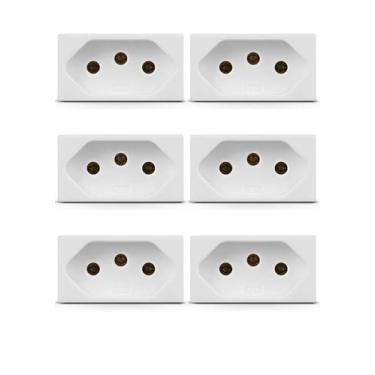 Imagem de Kit 6 Modulo Tomada De 20A Branca Steck Stella 868061