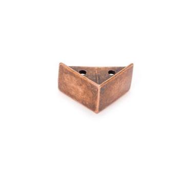Imagem de Kit 4 Pezinho Quadrado Metal Decoração Caixas Bandejas Mdf Espelho Vid