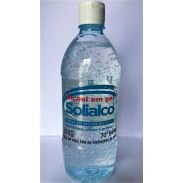 Imagem de Alcool em gel 70% INPM 500g antisséptico - Solialco