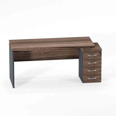 Imagem de Mesa Gerência Com Pé Gaveteiro 04 Gavetas PE 40 Pandin 1,64 x 0,60 M W