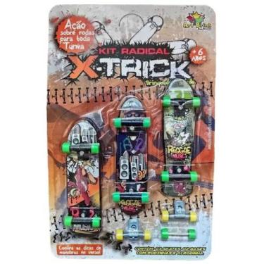 Imagem de 3 skate de dedo brinquedo radical skate de mão miniatura - art