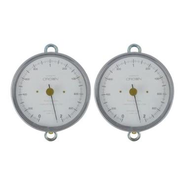 Imagem de Kit 2 Dinamômetro Circular Faixa 0 A 2Kgf Força Analógico Tração Divis