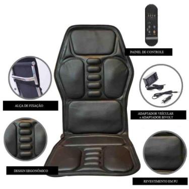 Imagem de Massageador Assento para Pés Costas Coxa Lombar Shiatsu Foot Massager 