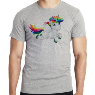 Imagem de Camiseta Cavalo Unicórnio Blusa criança infantil juvenil adulto camisa