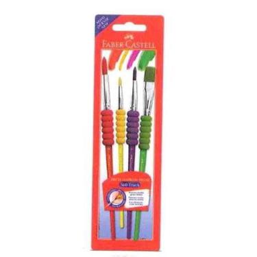 Imagem de Kit Pincel Soft Touch Com 4 Faber-castell - FABER CASTELL, Unico