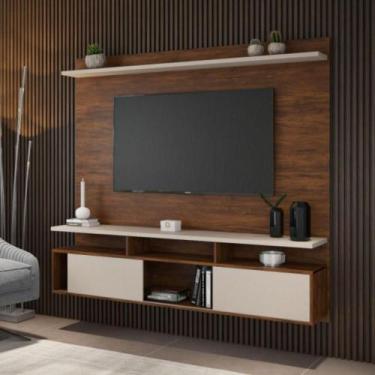 Imagem de Painel Suspenso P/Tv De Até 55" Supreme Imbuia C/Off White - VIERO MÓV