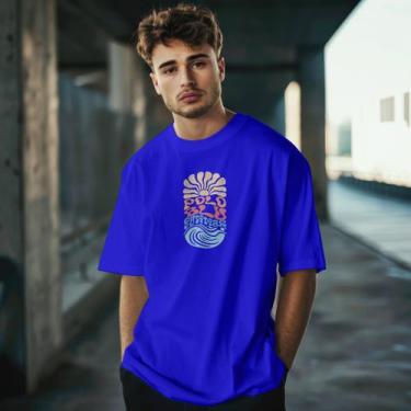 Imagem de Camiseta Masculina Polo Blu Summer Casual em Algodão do P ao G1, Azul 