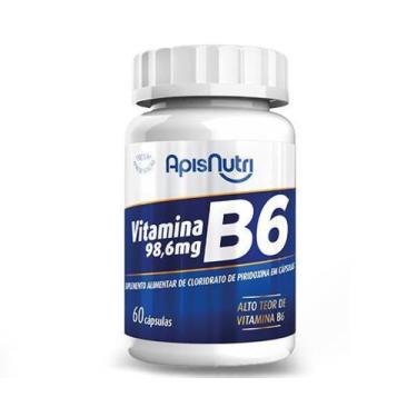 Imagem de Vitamina B6 Suplemento Alimentar de Piridoxina 60 Cápsulas - Dna Verde