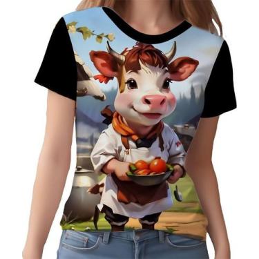 Imagem de Camisa Camiseta Color Chefe Vaquinha Cozinheira Cozinha 5 - Enjoy Shop