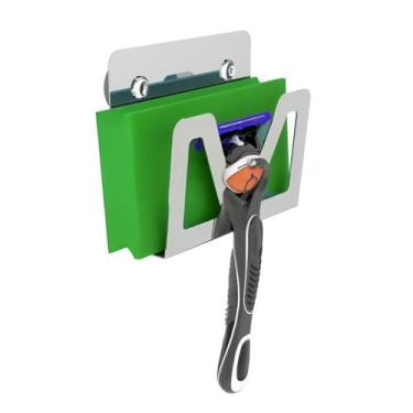 Imagem de Porta Esponja De Banho E Gillette Inox Com Ventosa SF.ELG - ShopForte